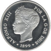 5 Dollars Spanish 5 Peseta, Palau, 1999 reverse image