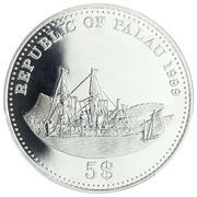 5 Dollars Kiau Chau obverse image