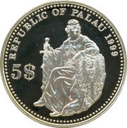 5 Dollars German Togo obverse image