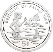 5 Dollars Manta Ray obverse image