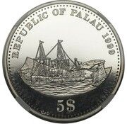 5 Dollars Kiau Chau; Essai obverse image