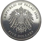 5 Dollars Prussian 5 Marks; Essai obverse image