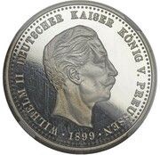 5 Dollars Prussian 5 Marks; Essai reverse image