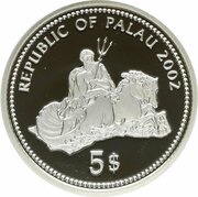5 Dollars Fish with glitters obverse image