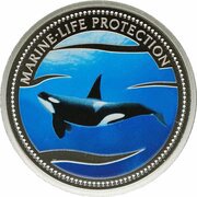 5 Dollars Orca, Palau, 2003 reverse image