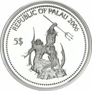 5 Dollars Box Fish obverse image