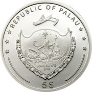 5 Dollars Nantan Meteorite obverse image