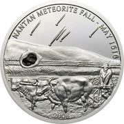 5 Dollars Nantan Meteorite, Palau, 2006 reverse image