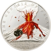 5 Dollars Volcano, Palau, 2006 reverse image