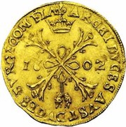 2 Albertins - Albert and Isabella, Belgium, 1601-1607 reverse image