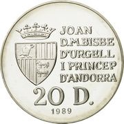 20 Diners - Joan Martí i Alanis XXV Summer Olympic Games obverse image