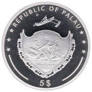 5 Dollars Tsar Peter the Great’s Shtandart obverse image