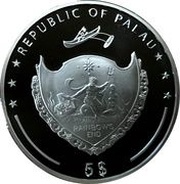5 Dollars HMS Pandora obverse image