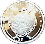 5 Dollars Olympic Games 2008 obverse image