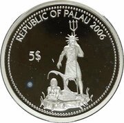 5 Dollars Barracuda obverse image