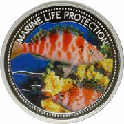 5 Dollars Hog Fish, Palau, 2006 reverse image