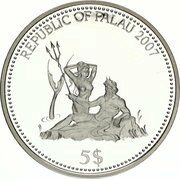 5 Dollars Surgeon Fish obverse image