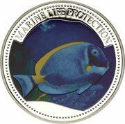 5 Dollars Surgeon Fish, Palau, 2007 reverse image