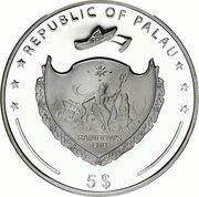 5 Dollars Saltwater Crocodile obverse image