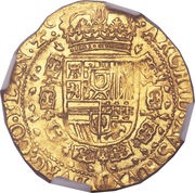1 Sovereign - Philip IV, Belgium, 1621-1665 reverse image