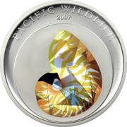 5 Dollars Nautilus, Palau, 2007 reverse image