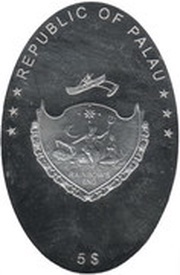 5 Dollars Don Quixote obverse image