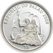 5 Dollars Grey reef shark obverse image