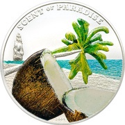 5 Dollars Coconut, Palau, 2009 reverse image