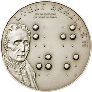 5 Dollars Louis Braille, Palau, 2009 reverse image