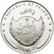 5 Dollars Peacock obverse image
