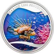 5 Dollars Red Lionfish, Palau, 2009 reverse image
