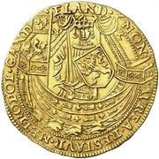 1 Rose Noble - Ghent Revolt full date obverse image