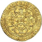 1 Rose Noble - Ghent Revolt full date, Belgium, 1582 reverse image