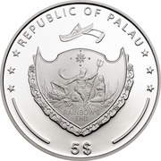5 Dollars Mont Blanc obverse image