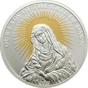 5 Dollars Our Lady of the Gate of Dawn, Palau, 2009 reverse image