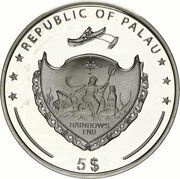5 Dollars Boeing Jumbo Jet obverse image