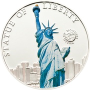 5 Dollars Statue of Liberty, Palau, 2010 reverse image