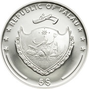 5 Dollars Neuschwanstein Castle obverse image