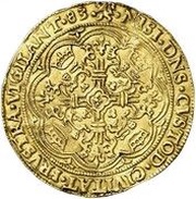 1 Rose Noble - Ghent Revolt, Belgium, 1583 reverse image