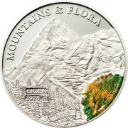 5 Dollars Eiger, Palau, 2010 reverse image