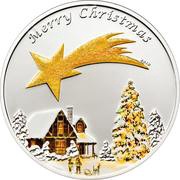 5 Dollars Merry Christmas, Palau, 2010 reverse image