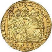 2 Sovereigns - Albert and Isabella obverse image