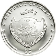 5 Dollars Eiffel Tower obverse image