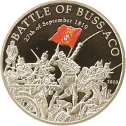 5 Dollars Battle of Bussaco, Palau, 2010 reverse image