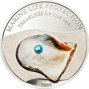 5 Dollars Blue Pearl, Palau, 2010 reverse image