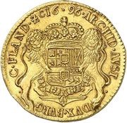 ½ Gold Ducaton - Charles II, Belgium, 1696-1700 reverse image