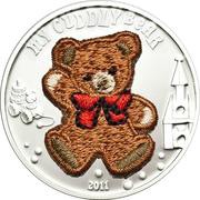5 Dollars My Cuddly Bear, Palau, 2011 reverse image