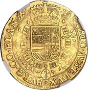 2 Sovereigns - Philip IV, Belgium, 1638-1647 reverse image