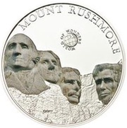 5 Dollars Mount Rushmore, Palau, 2011 reverse image