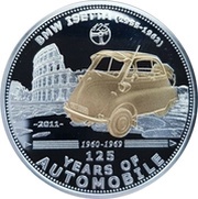 5 Dollars BMW Isetta, Palau, 2011 reverse image
